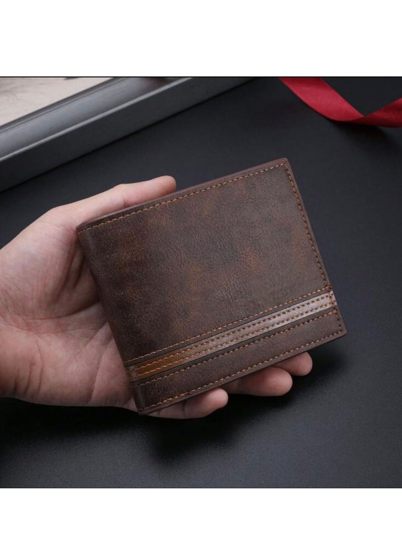 UKA New Men's Wallet with Multiple Pockets and Features, Attractive Character and European and American Style, Short and Casual - Image 4