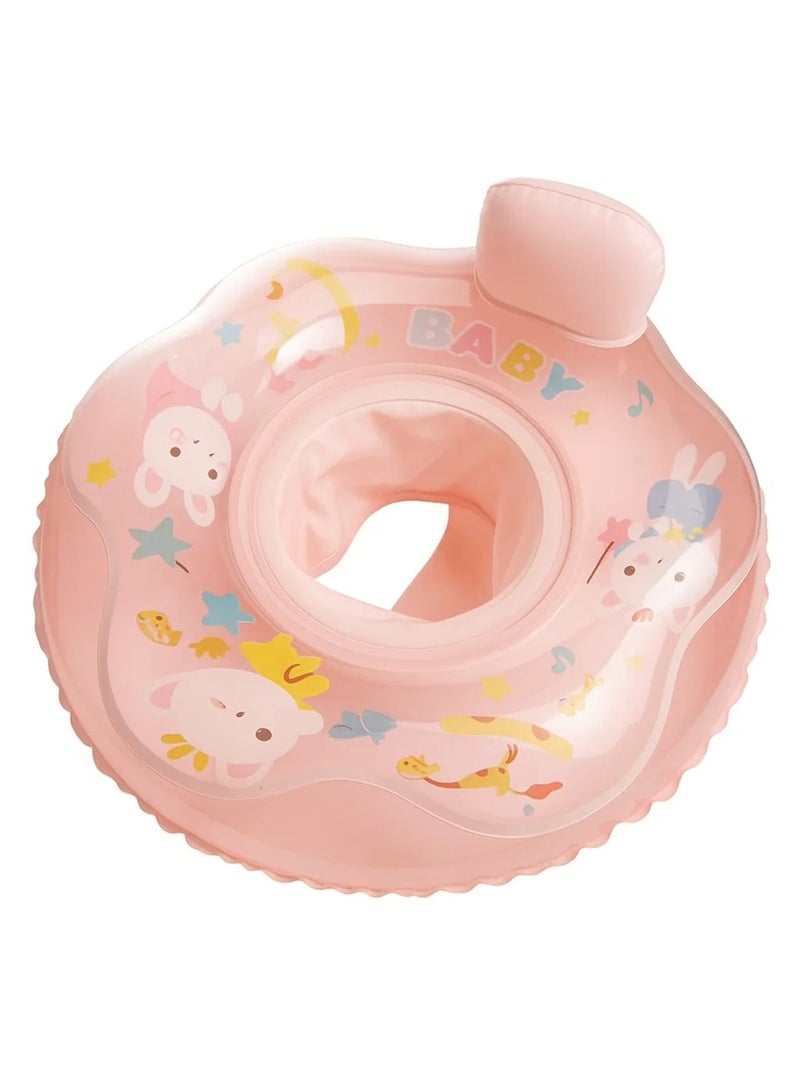[S SIZE for 8-13kg]Pink Baby Swimming Ring Seat, S/M/L Sizes Available, Safe Bottom Pocket Design, For Babies 10-48 Months (S: 10-24M, M: 18-36M, L: 24-48M)  - Image 2