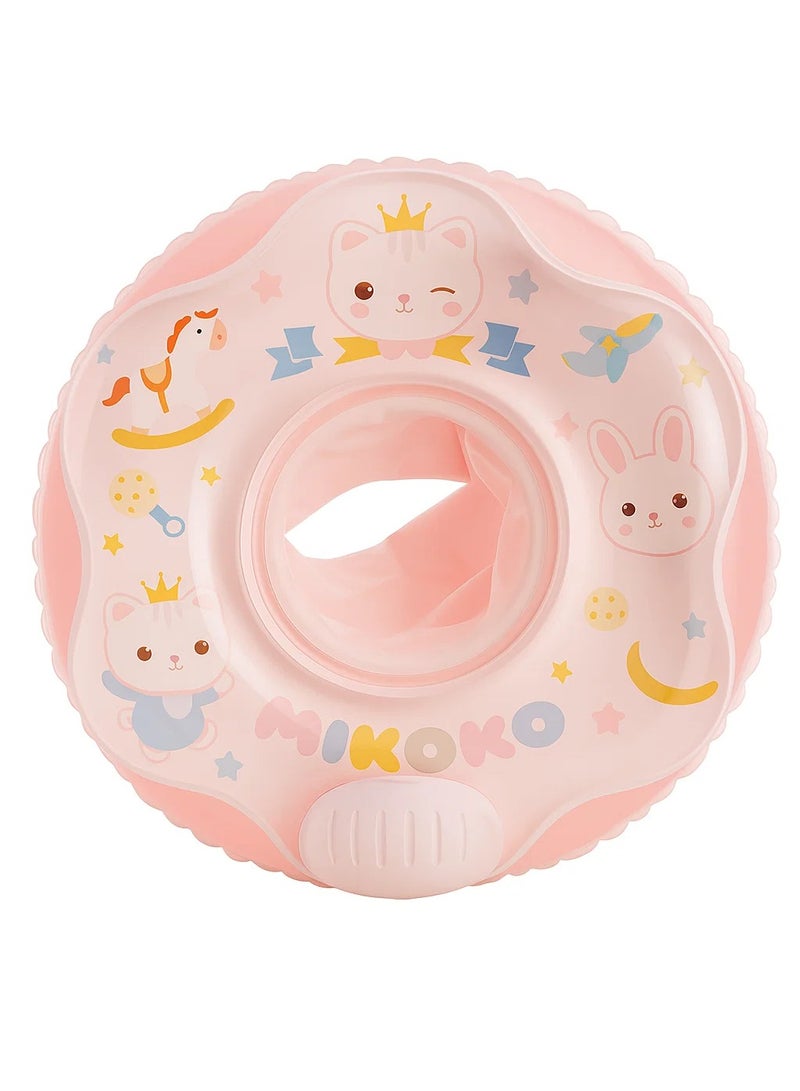 [S SIZE for 8-13kg]Pink Baby Swimming Ring Seat, S/M/L Sizes Available, Safe Bottom Pocket Design, For Babies 10-48 Months (S: 10-24M, M: 18-36M, L: 24-48M)  - Image 5