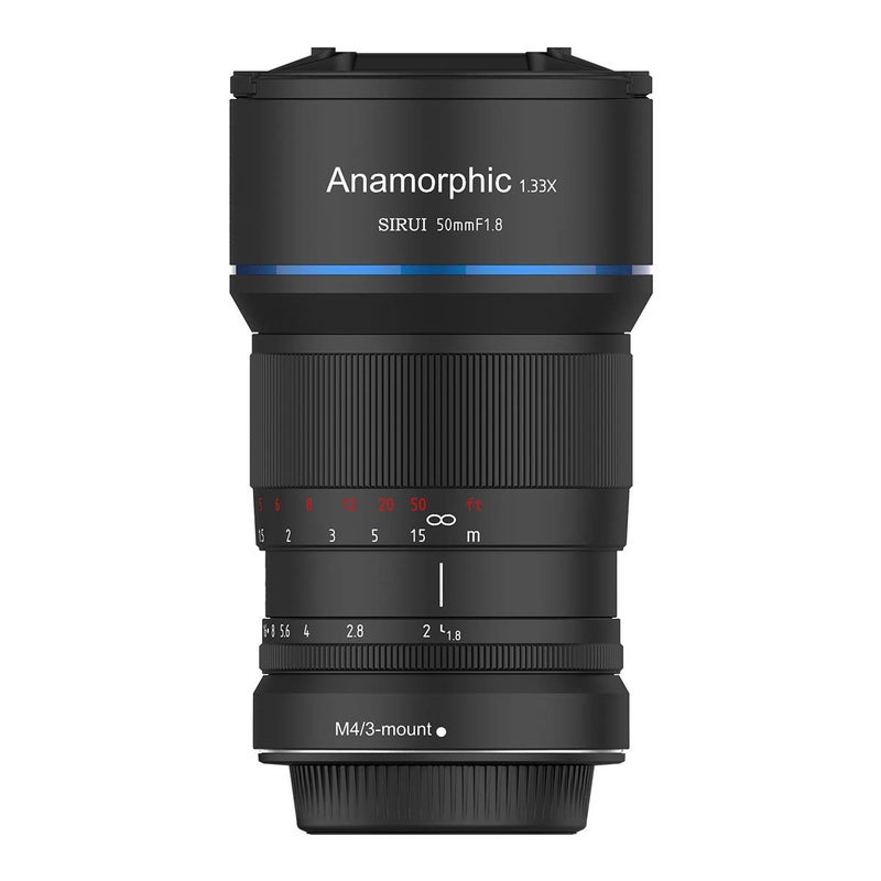 sirui عدسة SIRUI 50 مم F1.8 1.33X أنامورفية لقاعدة MFT، توهج أزرق - Image 1
