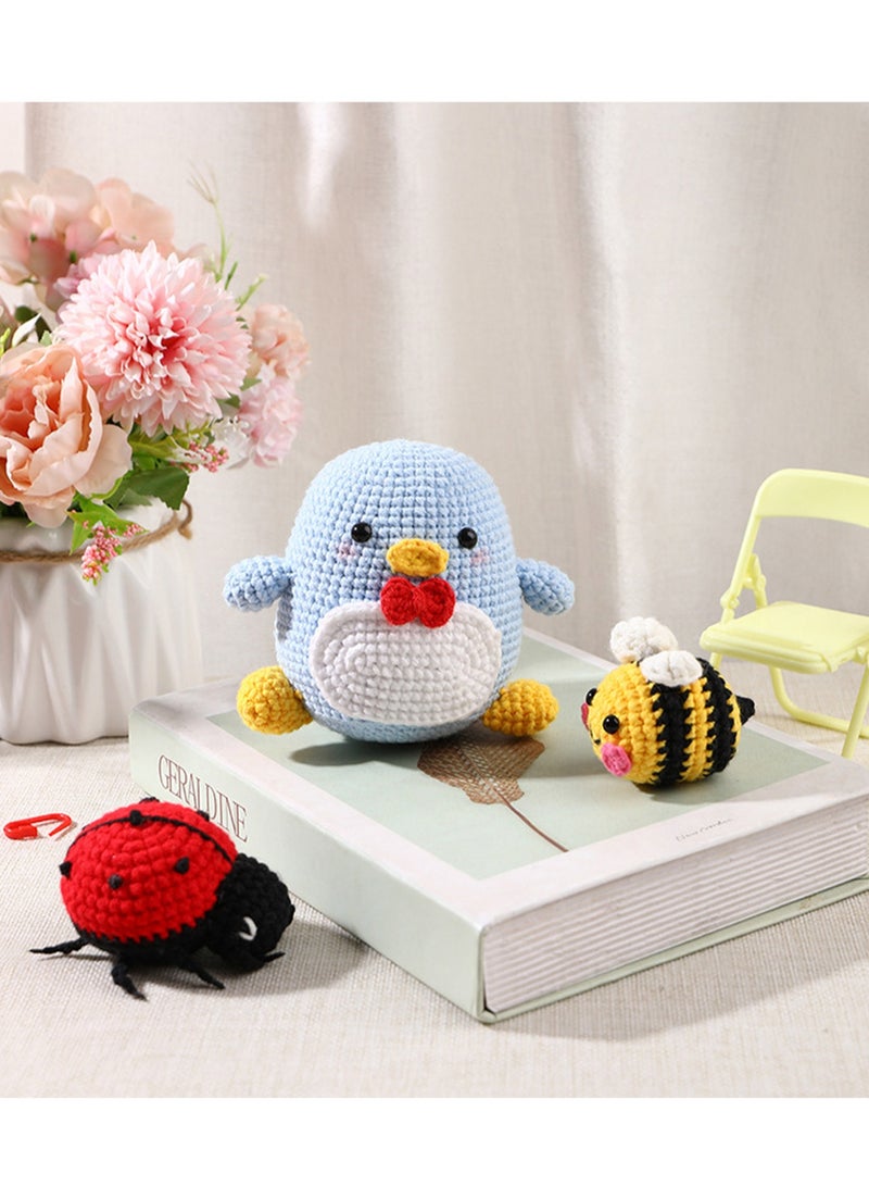 Crochet Knitting Kit for Beginners, Crochet Knitting Kit for Beginners, Cute Animal Knitting Kit for Adults and Kids, DIY Craft Knitting Supplies with Instructions (Dress-up Doll) - Image 4