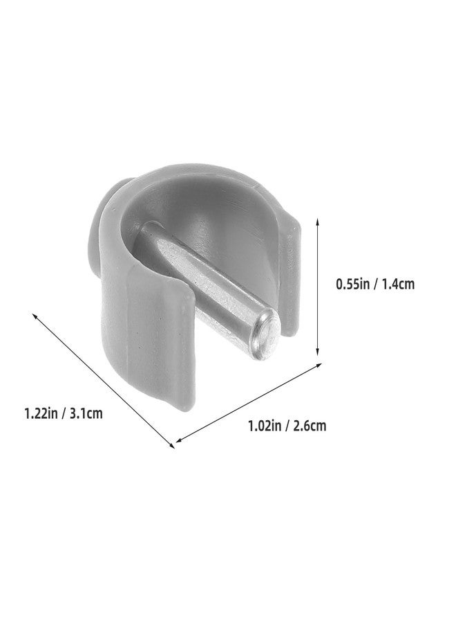 Healeved 4Pcs Crutch Replacement Clips, C-Shaped Buckle Clamp for Walker, Cane, and Crutches Accessories,Secure Fit, Compatible with 0.87 Inch Poles - Image 5