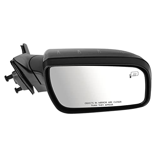 TRQ مرآة جانبية يمينية TRQ مع تسخين بدون ذاكرة مع غطاء أسود للجانب الراكب متوافقة مع فورد تورس 2008-2009 وميركوري سابل FO1321311 - Image 2