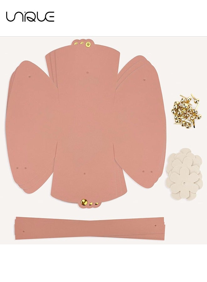 Unique Flower Leather Gift Boxes, 10 Pack Cute Reusable Candy Box, Birthday Wedding Party Favor Bags Set, Small Handbags with Handle for Mother Day Anniversary Bridal Party Supplies, Pink - Image 3