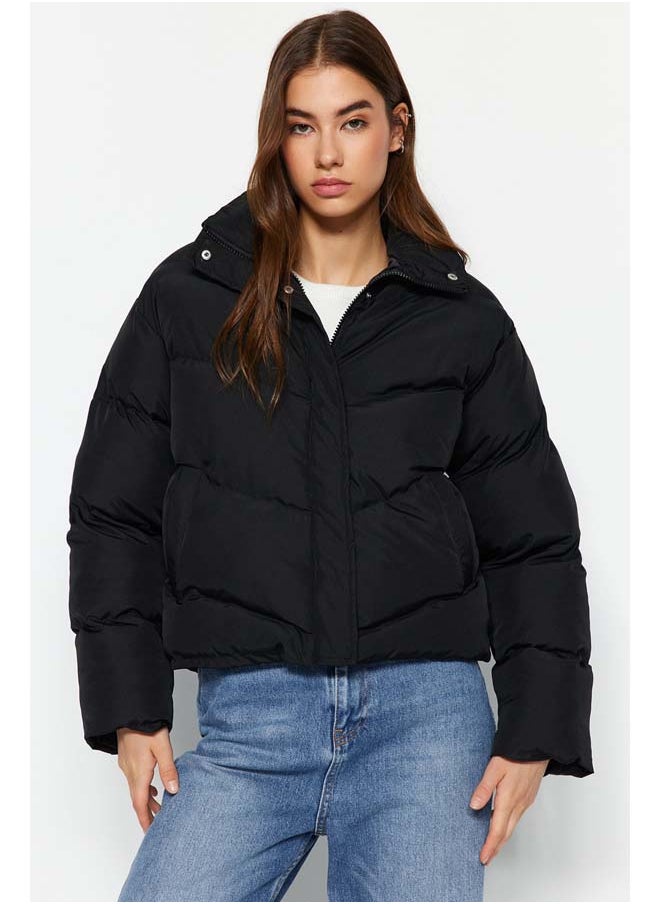 trendyol Black Regular Water Repellent Puffer Jacket TWOAW24MO00048  - Image 1