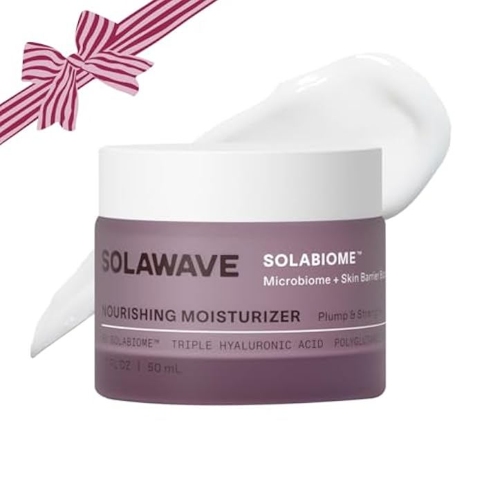 Solawave Probiotic Korean Cloud Cream Moisturizer with Peptides & Hyaluronic Acid | Solabiome Prebiotic Barrier Boosting Complex – Skincare for Aging & Dryness, 1.7 Oz. - Image 1