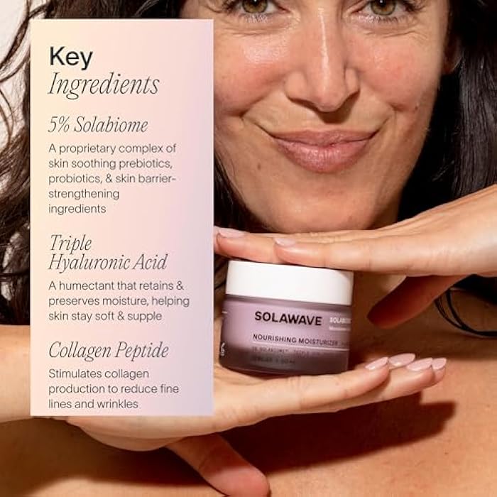 Solawave Probiotic Korean Cloud Cream Moisturizer with Peptides & Hyaluronic Acid | Solabiome Prebiotic Barrier Boosting Complex – Skincare for Aging & Dryness, 1.7 Oz. - Image 4