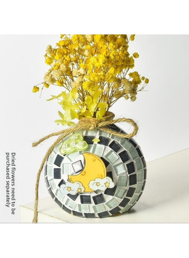 Beauenty Mosaic Vase Decoration Creative Material Bag Children's Handmade Artwork Teacher's Day Handmade Diy-Colour:Night Mine Bottle  - Image 1