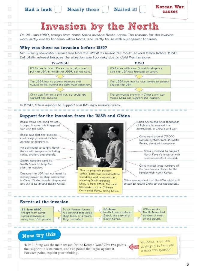 null - Pearson REVISE AQA GCSE (9-1) History Conflict and tension in Asia Revision Guide and Workbook: for home learning, 2022 and 2023 assessments and exams - Image 1