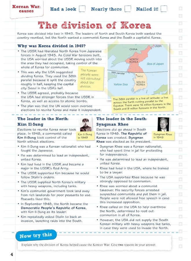 null - Pearson REVISE AQA GCSE (9-1) History Conflict and tension in Asia Revision Guide and Workbook: for home learning, 2022 and 2023 assessments and exams - Image 1