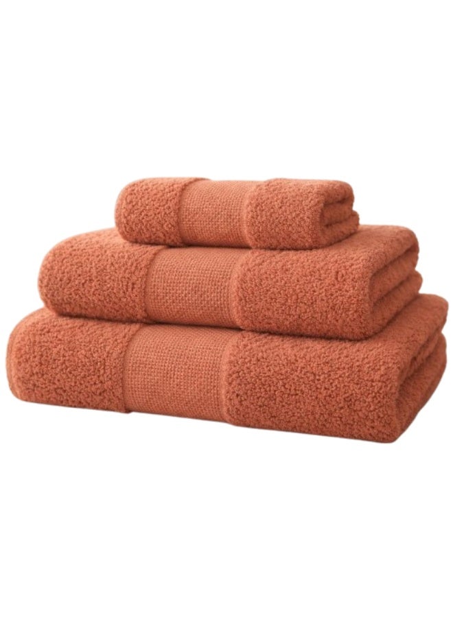 snooze 100% Cotton Luxury Towels set 3 pcs– 700 GSM High loop, Heavyweight & Super Absorbent, Grid break - Image 1