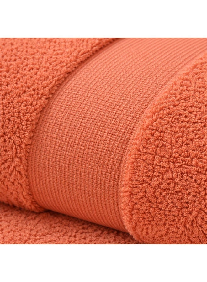 snooze 100% Cotton Luxury Towels set 3 pcs– 700 GSM High loop, Heavyweight & Super Absorbent, Grid break - Image 2