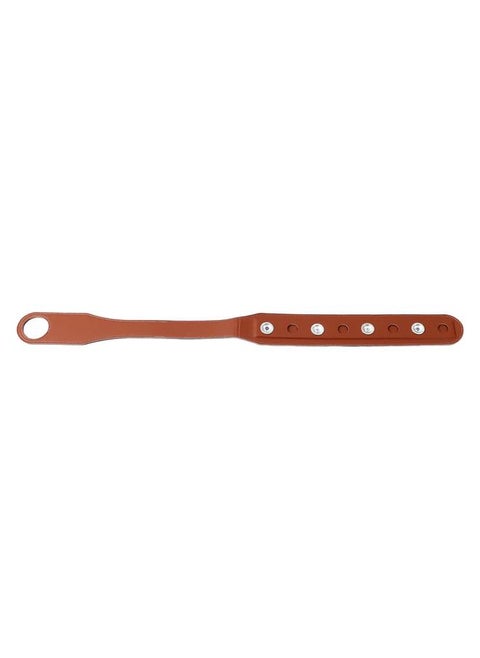 Cello End Pin Holder Strap Leather Cello Endpin Anchor Non Slip Strap for Practice and Performance Brown