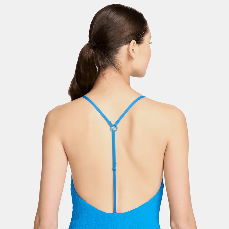 Nike Blue Women's Swim Retro Flow T-Back One-Piece Swimsuit for Women | Best Price UAE