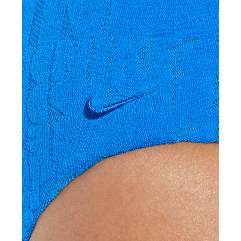 Nike Blue Women's Swim Retro Flow T-Back One-Piece Swimsuit for Women | Best Price UAE