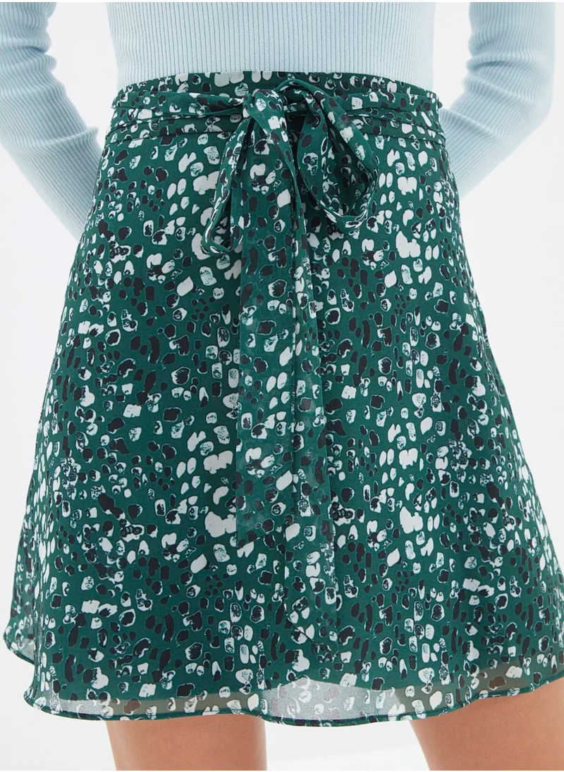 trendyol Printed Mini Skirt