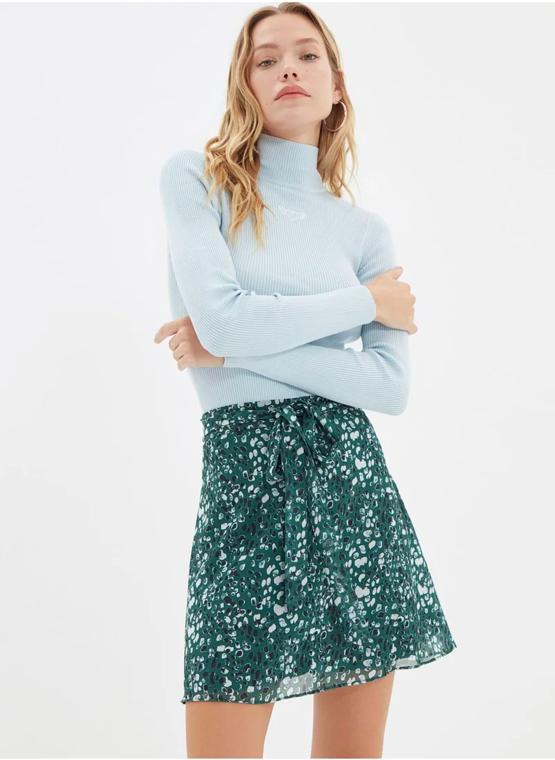 trendyol Printed Mini Skirt