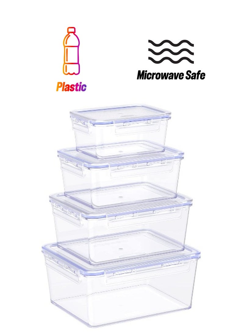 Cosmoplast Food Storage Container Set of 4 (300, 600, 900, 1200ml) with Lids  - Image 1