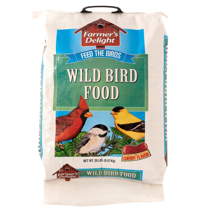 Wagner's 53003 Farmer's Delight Wild Bird Food with Cherry Flavor, 20-Pound Bag - Image 1