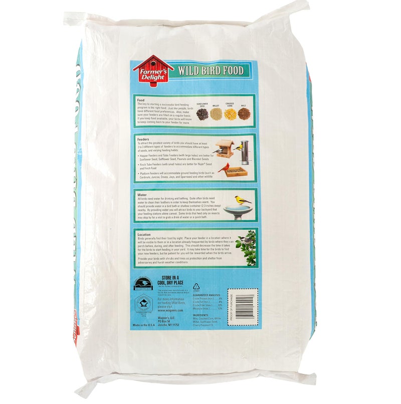 Wagner's 53003 Farmer's Delight Wild Bird Food with Cherry Flavor, 20-Pound Bag - Image 2