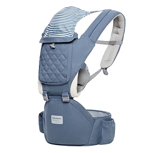 TALENBEEN Baby Carrier 6-in-1 Newborn to Toddler, Baby Carrier with Hip Seat Lumbar Support 7-41 lbs, Baby Soft Carrier for All Seasons & Positions, Adjustable Size for Shopping Hiking Travelling - Image 1