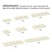 RWDTER 320 Piece Building Plate Bulk 8 Sizes of Mixed Classic Plate Parts Compatible with Lego and Other Brands Suitable for Boys and Girls Aged 6 White - Image 4