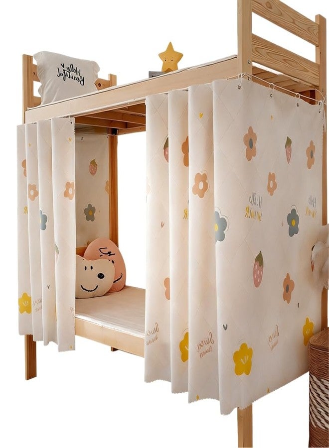 Ibluelover Bottom Home Dorm Bed Curtains Students Blackout Single Bed Cloth Canopy Privacy Underbed Curtains Dustproof Bunk Bedding Tent Curtains - Image 1