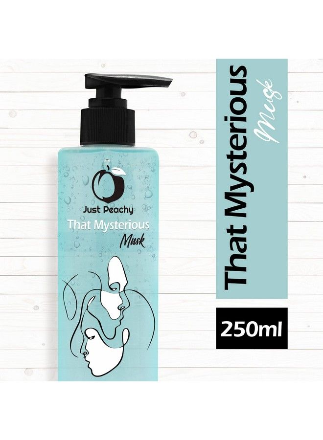 Just Peachy "That Mysterious Musk" Shower Gel ; Body Wash ; Free From Sls Phosphates & Paraben ; Enriched With Hyaluronic Acid & Vitamin E ; 100% Vegan ; 250 Ml - Image 3