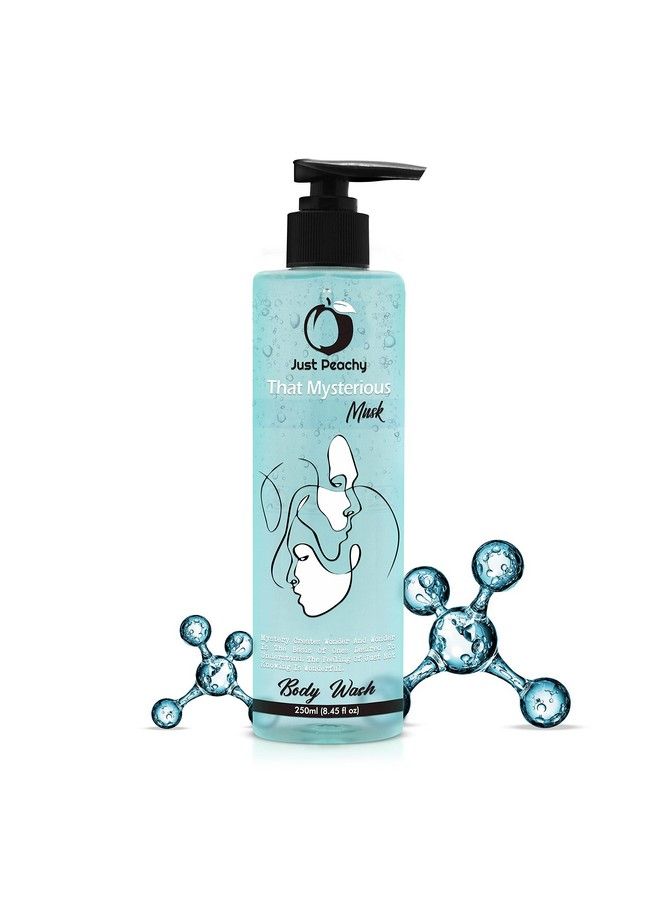 Just Peachy "That Mysterious Musk" Shower Gel ; Body Wash ; Free From Sls Phosphates & Paraben ; Enriched With Hyaluronic Acid & Vitamin E ; 100% Vegan ; 250 Ml - Image 2