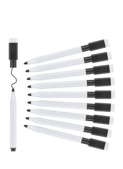 Excefore Whiteboard Markers - 20pcs Magnetic Dry Erase Pens with Eraser Cap - Fine Tip Whiteboard Pens for Kids - Convenient & Quick to Use - Ideal for School & Office (Black)  - Image 1