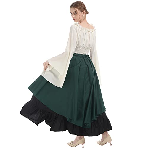NSPSTT Women Medieval Costume Renaissance Dress Women Victorian Ball Gown Gothic Pirate Costume - Image 4