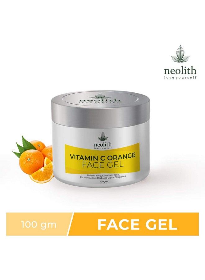 NEOLITH Vitamin C Orange Face Gel Gel Scrub Oil Control ;; Hydrating ;; Refreshing ;; Cooling ;; Moisturizing ;; Skin Brightening Polishing ;; 100 Gm  - Image 3