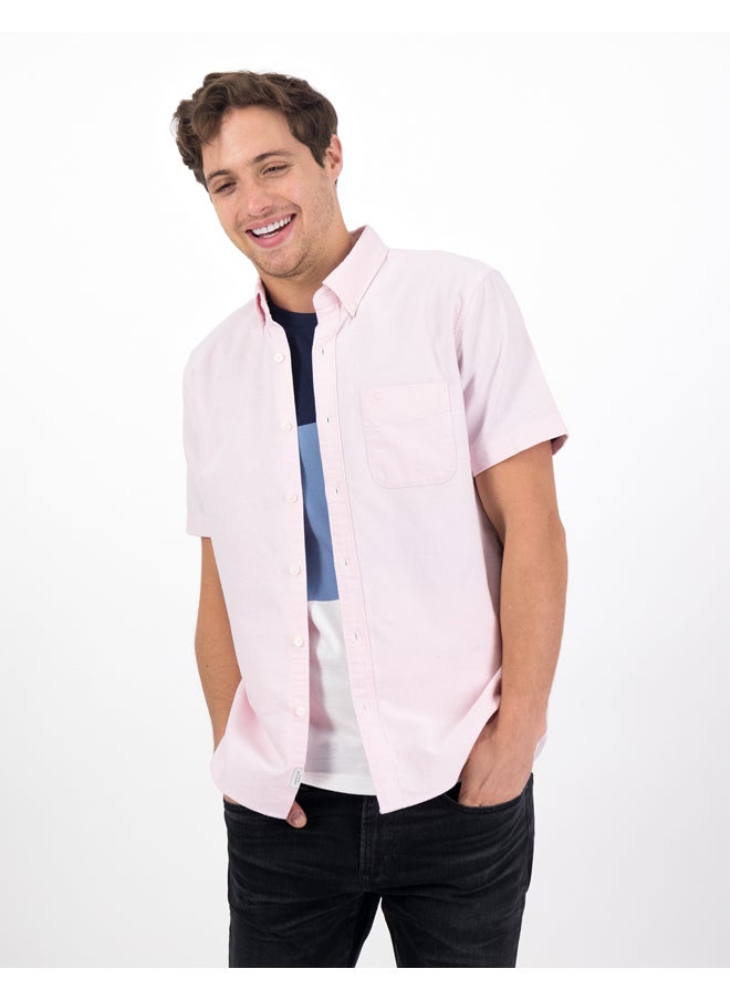 American Eagle - AE Classic Fit Oxford Short-Sleeve Button-Up Shirt - Image 1