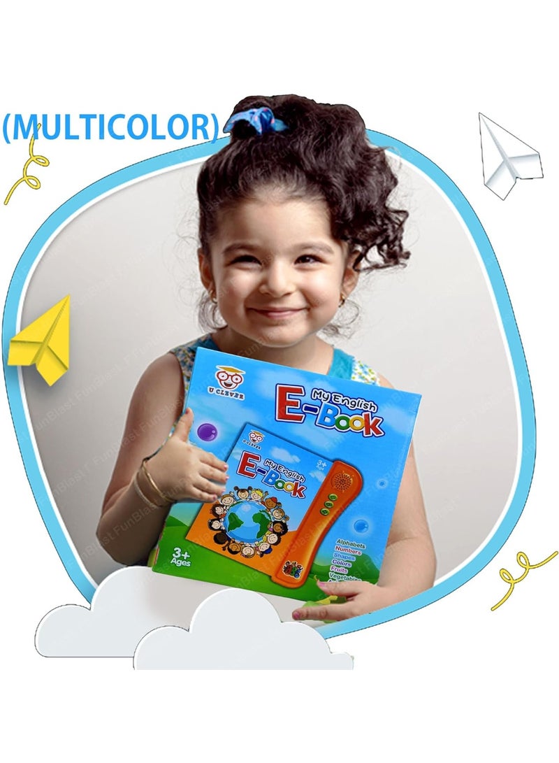 My English E-Book Interactive Musical Educational Learning Book for Kids 3+ Years, Multicolor - Image 4