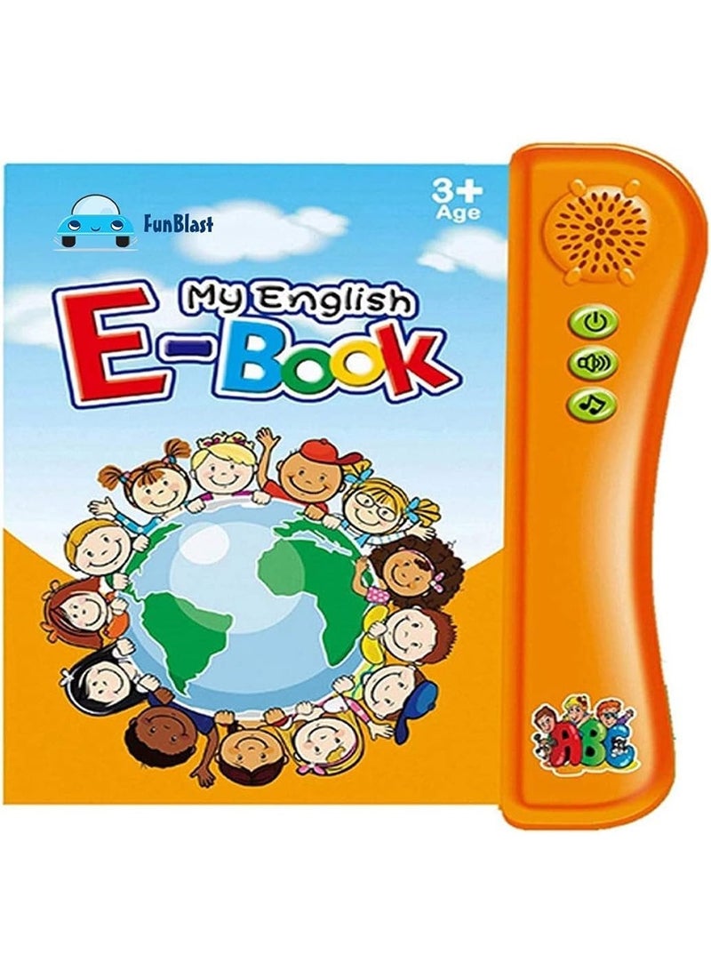 My English E-Book Interactive Musical Educational Learning Book for Kids 3+ Years, Multicolor - Image 1