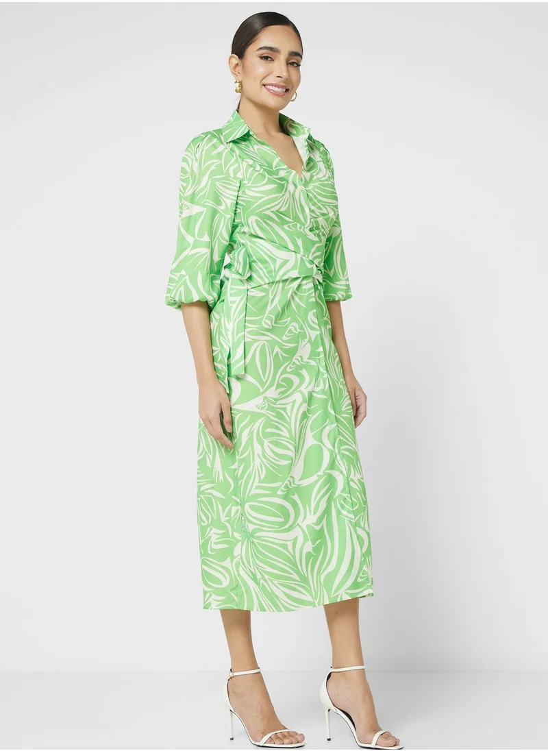 ELLA Printed Shift Dress