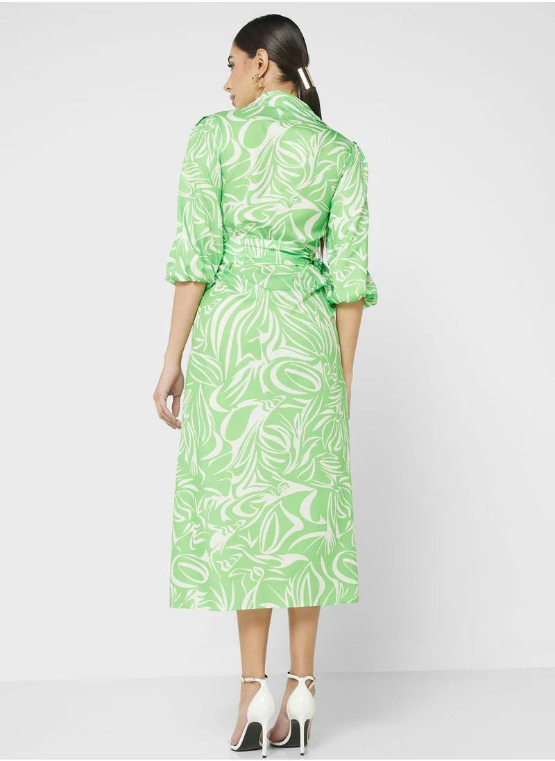 ELLA Printed Shift Dress