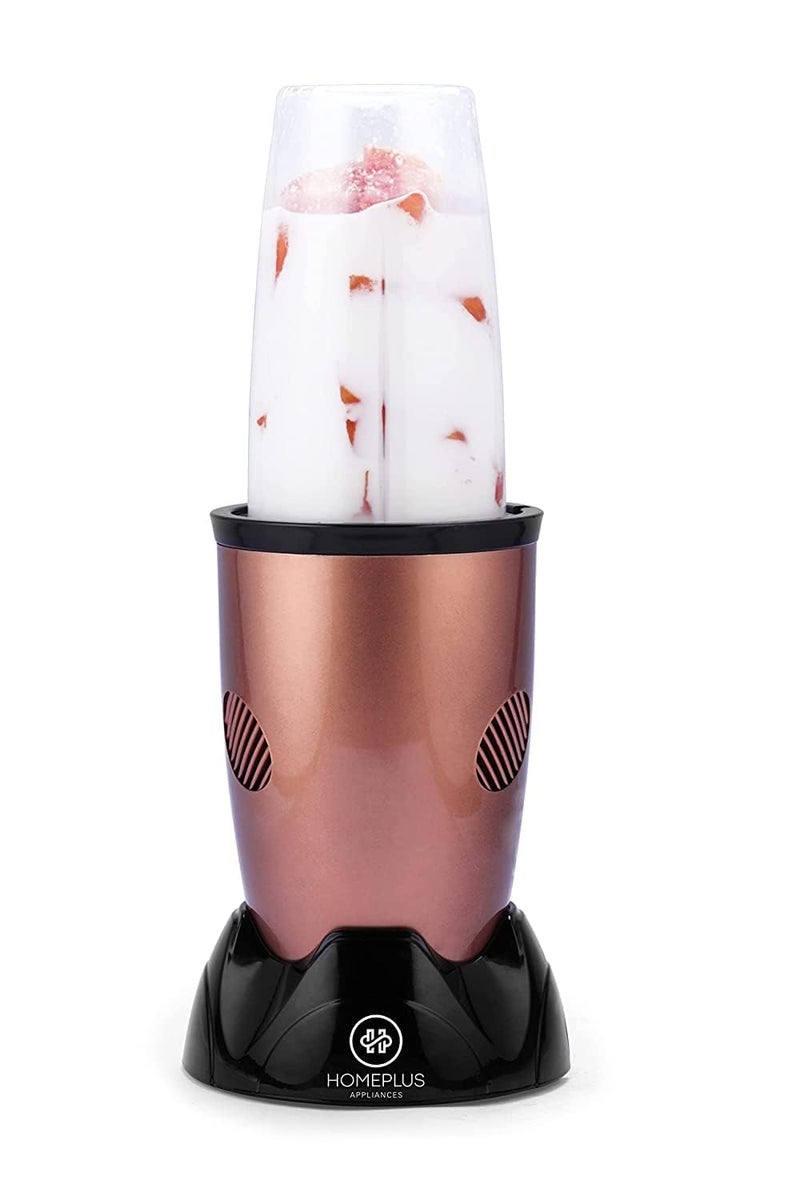 Home Plus Homeplus Prime Nutri Blender 400W 22000RPM (NM-4000) | Personal Smoothie Maker & Multipurpose Blender for Smoothies, Juices, Chutney & Grinding | Compact, Easy Clean, Sharp Blades (Copper) - Image 3