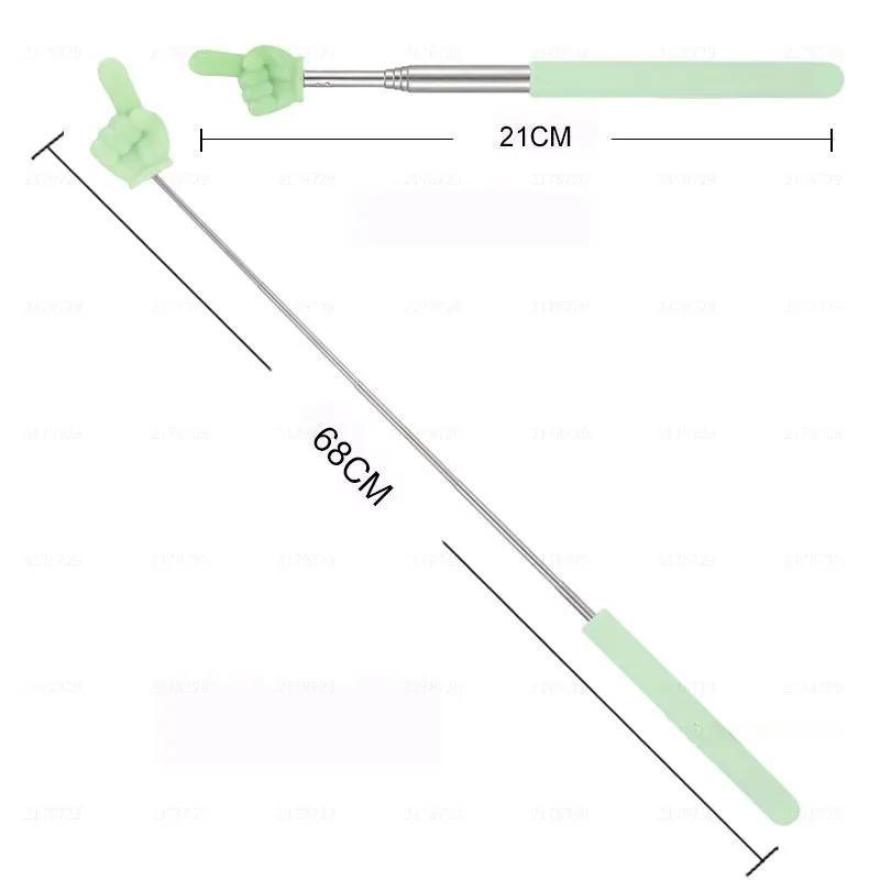 Retractable Metal Pointer: Purple 1Pcs Matte Anti-Slip Waterproof Sturdy Compact Foldable Portable - Mini Handheld Classroom Tool for Teachers & Learning Environments - Image 5