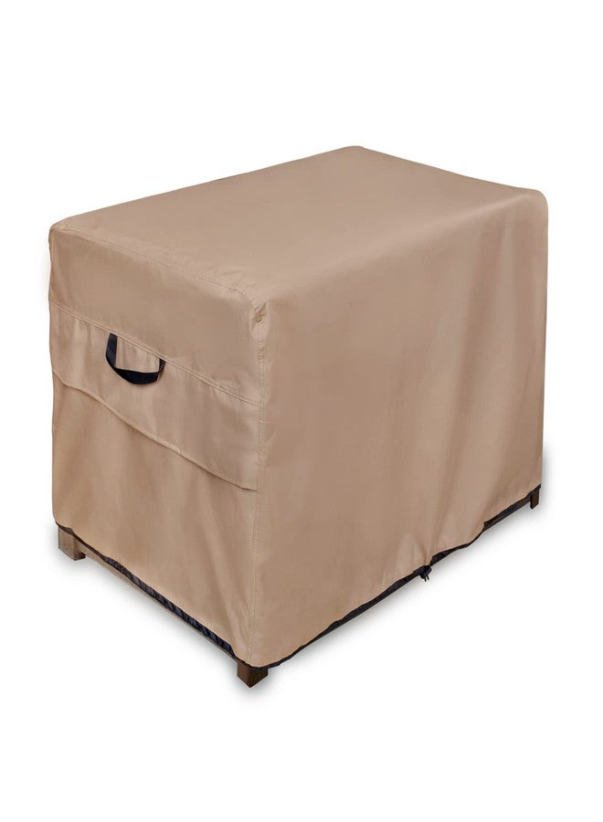 ULTCOVER غطاء مقعد تخزين صندوق الفناء الخارجي من ULTCOVER - غطاء مقاوم للماء لطاولة حفرة النار المستطيلة الخارجية 54 × 28 بوصة، أسود - Image 1