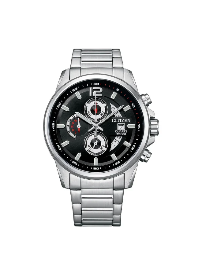 سيتيزن Men's Stainless Steel Strap QUARTZ MEN Watch AN3690-56E - 44 mm