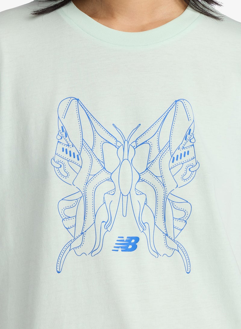 New Balance Butterfly Oversized T-Shirt - Image 4