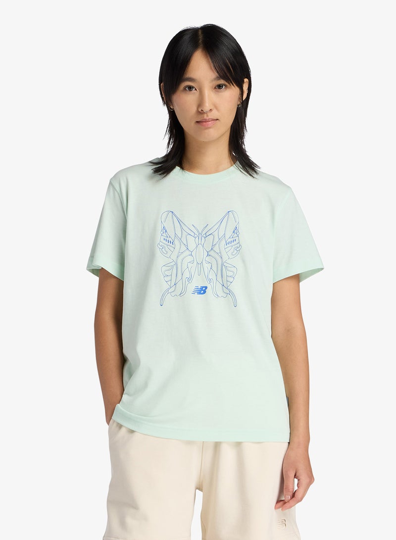 New Balance Butterfly Oversized T-Shirt - Image 1