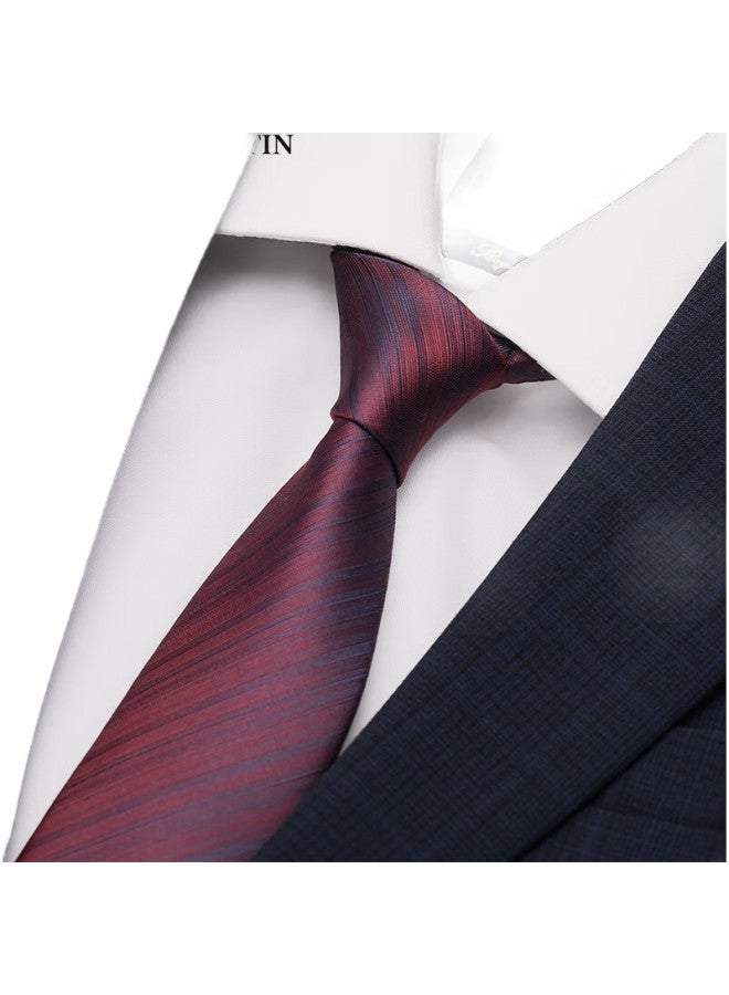 Northrop Martin High-End Silk Tie Men'S Business Formal Suit Wedding Groom Handmade Burgundy Gift Box - Image 2