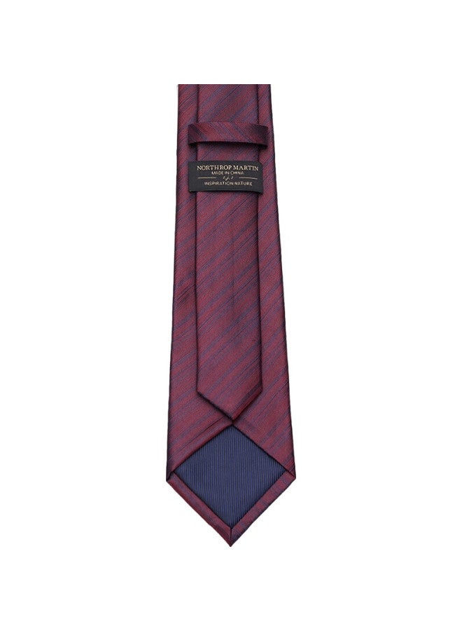 Northrop Martin High-End Silk Tie Men'S Business Formal Suit Wedding Groom Handmade Burgundy Gift Box - Image 3