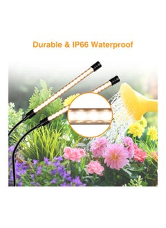 NIBEMINENT 4 Head LED Grow Full Spectrum Light 4/8/12H Timer Black 33.00x8.50x12.50cm  - Image 5