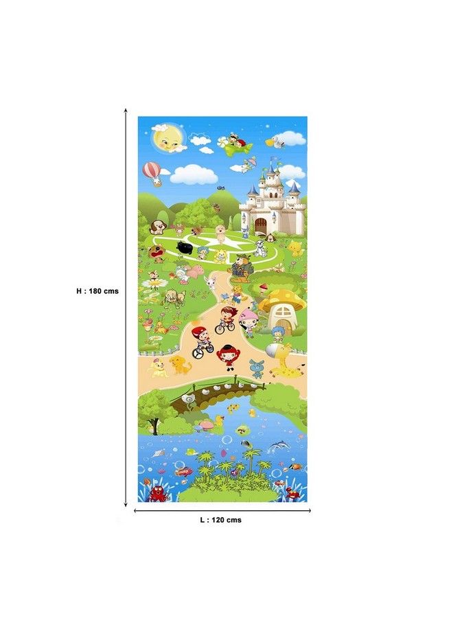 EZ Life 2 Sided Thick Kids Soft Play & Crawling Mat Bicycles (120 Cm X 180 Cm) - Image 5