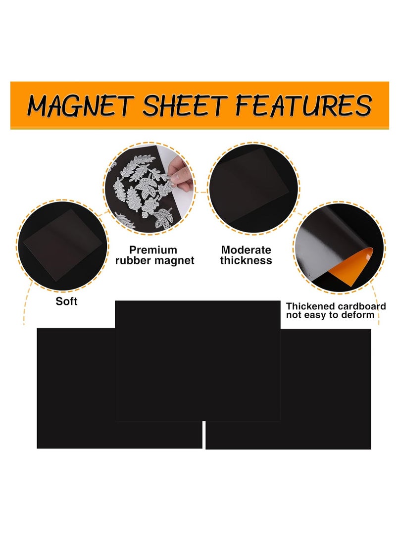 KASTWAVE 20PCS Magnetic Sheets for Dies Storage, Stamp and Die Storage Bag and Rubber Magnetic Sheets, Die Storage Set for Storage Die Cutting、DIY Scrapbooking, Die Cut Storage for Card Making Supplies - Image 3