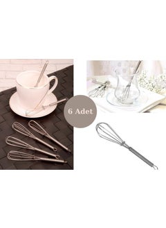 Afili Home 6-Piece Whisk Shaped Tea Spoon, Tea Spoon, Decorative Tea Spoon, Whisk Shaped Mini Tea Spoon  - Image 1