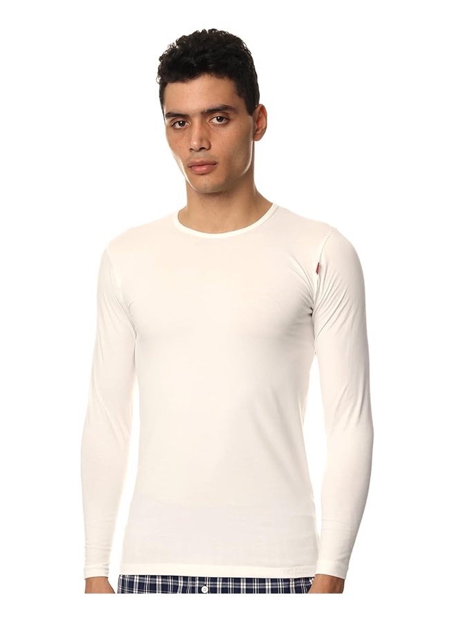 COTTONIL Cottonil Under Shirt Long sleeves O Nick For Men